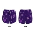 thumbnail image 5 of Haiem Crystal Purple Snowflake Women's 2 in 1 Running Shorts - Lightweight Athletic Workout Gym Yoga Breathable Sports Shorts Liner with Phone Pockets-X-Large, 5 of 9