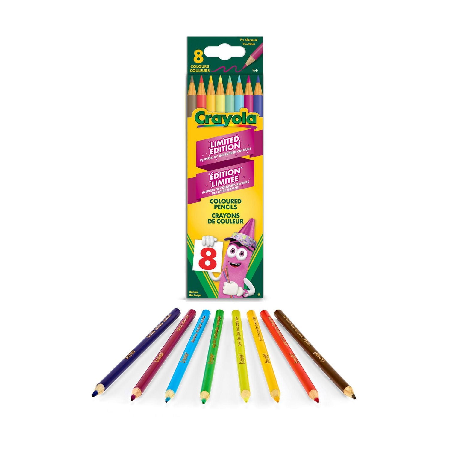 Crayola Limited Edition Coloured Pencils, 8 Count