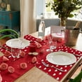 thumbnail image 2 of FYTPOV Linen Placemats, Romantic Valentines Placemats for Kitchen and Dining, Valentines Day Decorations, Christmas Placemats for Party Home Decor, Table Decor, 18x12 in, 2 of 6