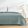 thumbnail image 2 of Chezmoi Collection 100% Cotton 4 Layer Muslin Blanket, Queen Size, Lightweight Breathable Pre-Washed Throw, Soft All Season Blanket for Bed Sofa Couch, Sage Green, 2 of 9