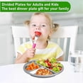 thumbnail image 4 of Stainless Steel Kids Dinnerware Set, Stainless Kids Plates, Unbreakable Plates, 4 of 5
