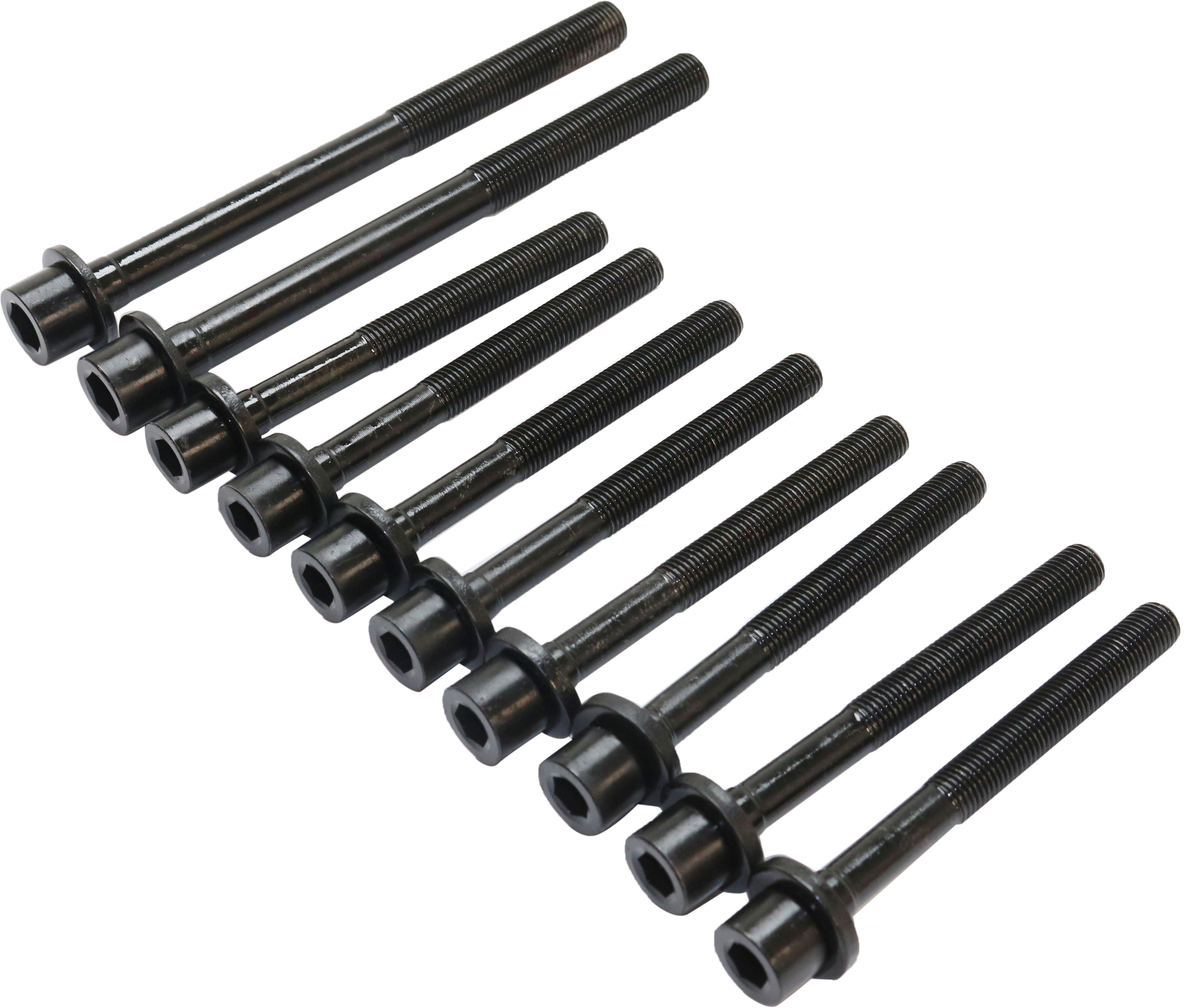 Cylinder Head Bolt Compatible with 2010-2011 Kia Soul 2005-2009 Hyundai Tucson 4Cyl 2.0L Set of 10