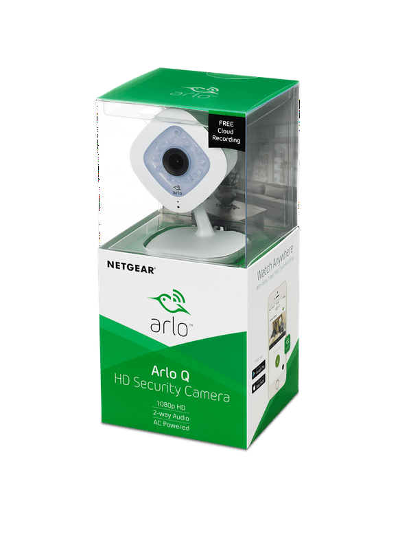 Arlo Q 1080p HD Security Camera, 2-Way Audio, Indoor Only, No Base Station Required (VMC3040)