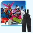 thumbnail image 4 of Children's Ski Pants Boys And Girls Winter Outdoor Warm Thickened Snowboard Double Board Children's Ski Pants Snow Bib 5t Girls, 4 of 4
