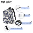 thumbnail image 3 of Easygdp Lilies Flowers Mochila de Lona Resistente para Laptop, Compatible con Laptops de 15 a 17 pulgadas, Ideal para Escuela, Trabajo y Viajes-Small, 3 of 5