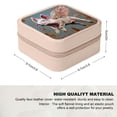 thumbnail image 2 of Shiartex Flying Pig Travel Jewelry Box for Necklace, Ring, Earring - Portable & Compact Organizer with High Quality PU Leather - Ideal Gift for Anniversaries Pink, 2 of 5