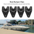 thumbnail image 4 of 4pcs Boat Bumper Clips, Boat Bumper Rail Clips Nylon Glass Fiber Clips For Docking Bumpers Boat Yacht, 4 of 8