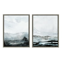 Kate and Laurel Abstract Framed Painting, 18 in x 24 in