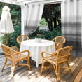 thumbnail image 6 of Outdoor Curtains for Patio Waterproof, Black And White Grommet Gazebo Curtains Drapes for Porch, Pergola,Backyard,Outside, 2 Privacy Panels 54 x 84 Inch, Abstract Modern Brush Strokes, 6 of 9