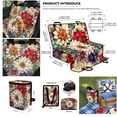 thumbnail image 6 of Pzuqiu Mandala Flower Dog Car Seat Cover for Back Seat Scratchproof Waterproof Pet Backseat Covers Large Space with Dogs Bandanas Handkerchief Hanging Car Carbage Bag, 6 of 6