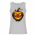 thumbnail image 4 of Byworldtasic Men's Sleeveless Tank Mens Halloween Printed Personalized Fashion Tank Tops Men Tank Top Cut Off Shirts Tank, 4 of 5