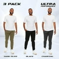 thumbnail image 2 of Ultra Performance 3 Pack Mens Joggers Mens Athletic Sweatpants with Pockets for Men, Small - 5X, 2 of 8