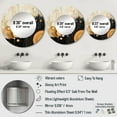 thumbnail image 4 of Designart "Medley in Monochrome IV" Abstract Collages Round Mirror Wall Décor Modern - Large Black Round Mirror - Round Mirror 29" x 29" Inch, 4 of 5