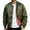 Army Green#bomber jacket men, variant on Zip up Bomber Jacket Men Ribbed Cuff Long Sleeve Flight Jackets Fashion Streetwear Windbreaker Casual Outdoor Outerwear with Arm Zipper Pocket Black XXXXL