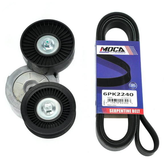 MOCA AUTOPARTS Serpentine Belt Drive Component Kit Fit for 2000-2003 Dodge Dakota Durango Ram 1500 4.7L