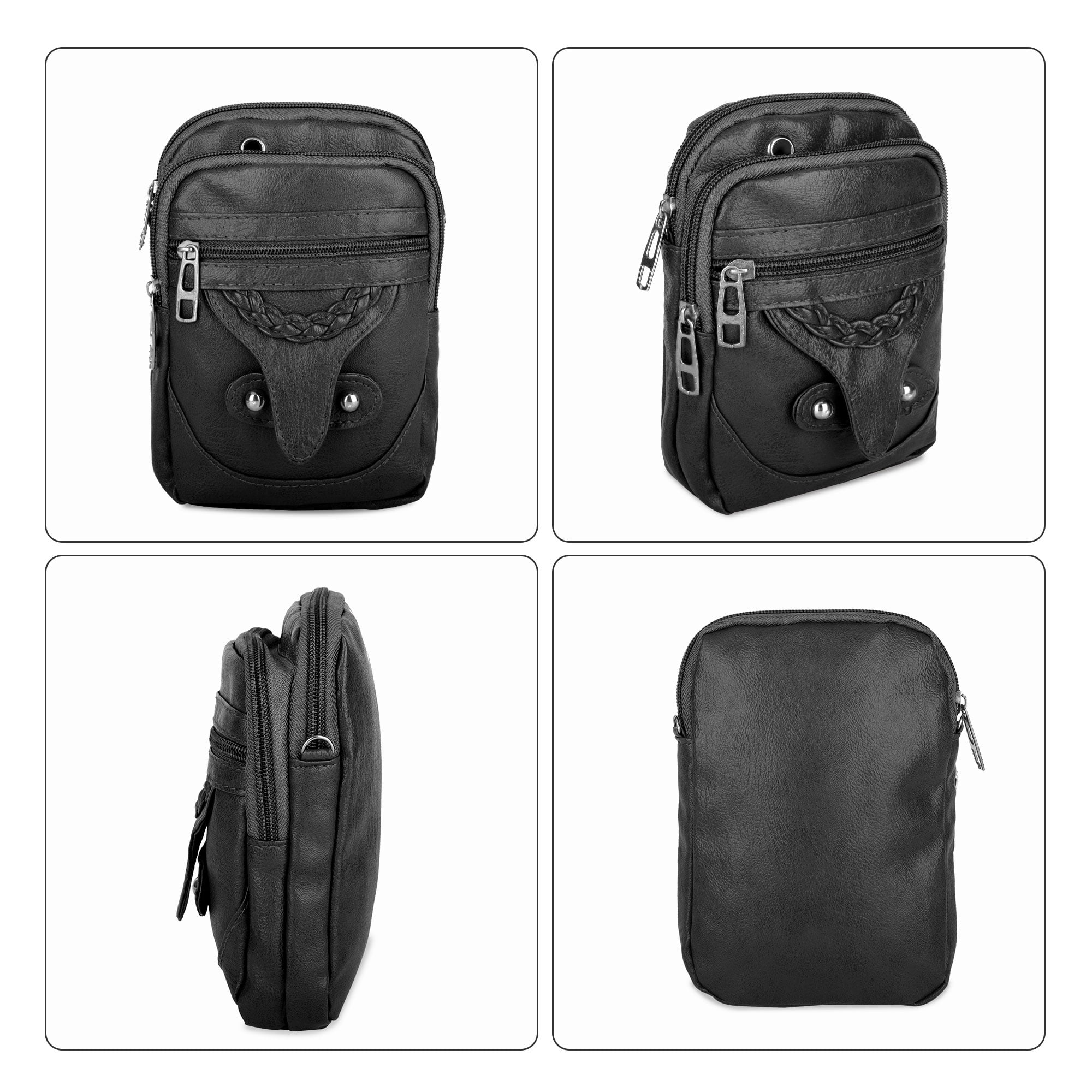 CSONLINEMALL Small Sling Bag Men Arrival Fashion PU Leather Crossbody Bag  Phone Pack