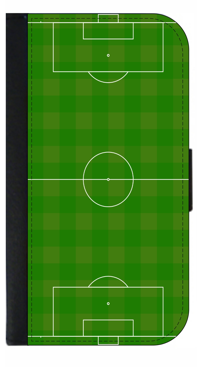 Soccer Court - Galaxy s10 Case Black - Galaxy s10 Case Leather Impression - s10 Wallet Case - s10 Case Card Holder - image 1 of 3