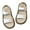 White, variant on Wdgfv Girls Summer Sandals Soft Sole Comfortable Beach Shoes for Toddler Kids Casual Flat Open Toe Footwear Black 3-3.5Years