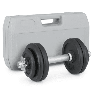 MADOG Adjustable Dumbbell Set, 30 Pounds Single Exercise Dumbbell Weight Set with Carrying Case, for Home Gym, Black