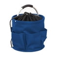 thumbnail image 4 of Cesta plegable con asa, bolsa para herramientas de jardín, cesta organizadora para picnic con cordón para jardinería, senderismo, parques temáticos y Azul oscuro, 4 of 8