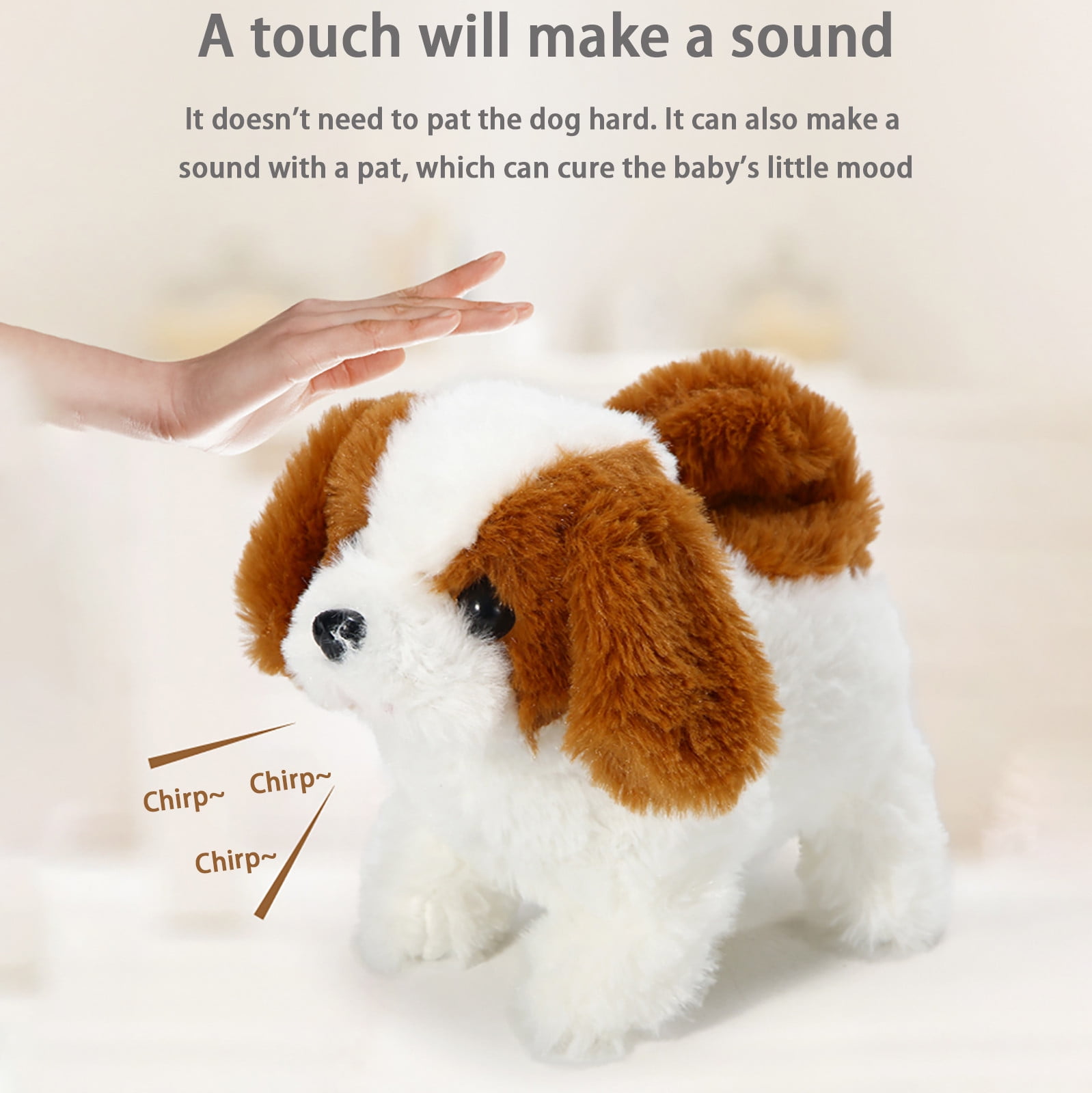 Electronic Walking Swinging Robot Super Soft Plush Dog Smart Toy Kid Gift New 