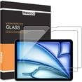 thumbnail image 1 of duomi-Megoo 2 Pack Protecteur d'Écran pour iPad Air 11 Pouces M2-M3 2024-2025, Compatible avec Apple Pencil & Face ID, Verre Trempé avec Ajustement Précis, Résistant aux Rayures, Clarté HD, 1 of 4