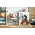 thumbnail image 2 of Ahgly Company Tapis Rond Lavable en Machine Intérieur Rouge Pamplemousse Transitionnel, 7 Pieds Rond, 2 of 7