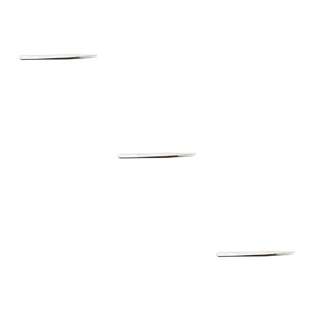 Minnieouse Pinzas para pestañas de acero inoxidable, punta recta antiestática, pinza para cejas, suministros para pestañas multiusos, Type4 NO4