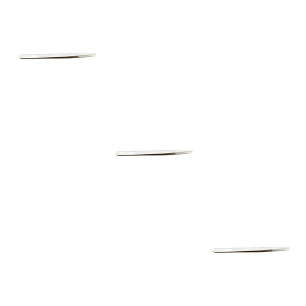 Minnieouse Pinzas para pestañas de acero inoxidable, punta recta antiestática, pinza para cejas, suministros para pestañas multiusos, Type4 NO4