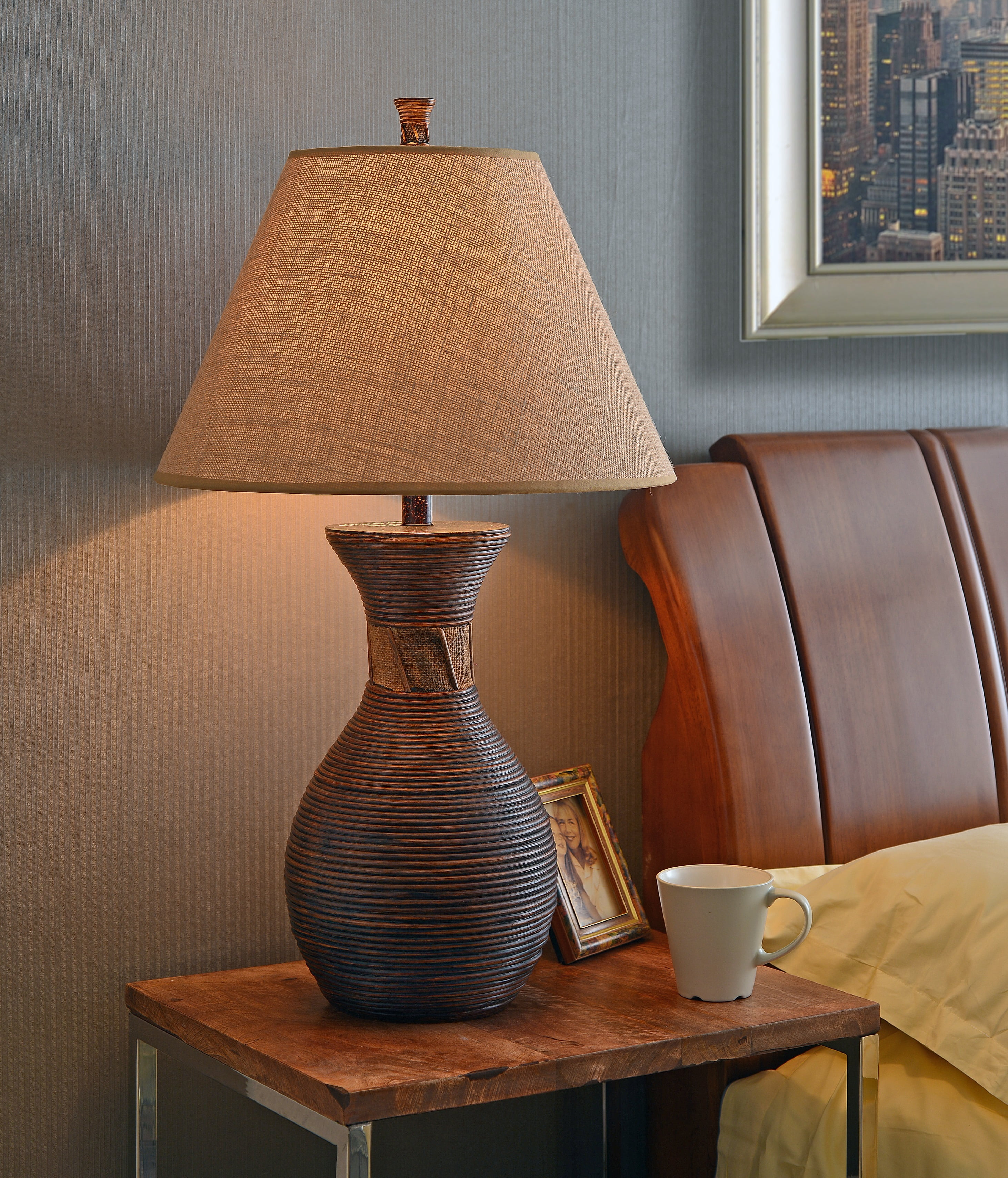 Santiago Natural Reed Table Lamp - Walmart.com