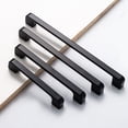thumbnail image 2 of Manijas para gabinetes, manijas sólidas de un solo orificio engrosadas de aleación de aluminio negro, manijas para puertas de armarios, herrajes para muebles, 2 of 4