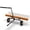 Orange, variant on 60" Tow Behind Lawn Dethatcher - with 24 Durable Spring Steel Tines, for Lawn & Garden Tractors, Black