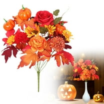 fall flowers sunflowers Artificial Flowers Autumn Sunflower for Fall Thanksgiving Festival Simulation Bouquet fall decor Plastic Fake Flower Ornaments Welcome Home Decorations sunflower decorations