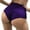 Purple, variant on Women's Plus Size High Waist Stretch Yoga Shorts Sexy Workout Hotpants Shorts, Sizes S-5XL