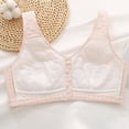 thumbnail image 5 of Daisy Bras for Older Women Floral Plus Size Bra Wireless Front Closure Bras for Senior Daisy Comfort Tshirt Bra Comfortable Cotton Sleep Bra for Older Womens No Underwire Plus Size, 5 of 9