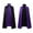 Purple, variant on KDFJPTH Mid Length Fashionable And Casual Cape With Color Standing Collar For Men And Women's Cape Pouch for Men