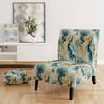 thumbnail image 2 of Designart "Paisley Mirage In The Desert VI" Beige Paisley Upholstered Accent Chair - Glam Arm Chair For Living Room, 2 of 5