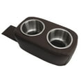 thumbnail image 4 of Porte-gobelet Ponton avec Porte-Gobelet Double en Acier Inoxydable Porte-Bouteille de Boisson Portable pour RV Yachet Bateau Voiture Brun, 4 of 11