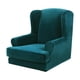 thumbnail image 2 of Funda de muebles con súper elástica, elegante funda de poliéster para asiento de sillón, muebles, decoración para hogar, antideslizante, lavable Verde brillante, 2 of 9