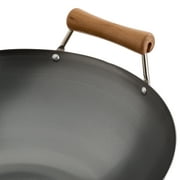 Joyce Chen Classic Series 14-In. Carbon Steel Wok with Birch Handles