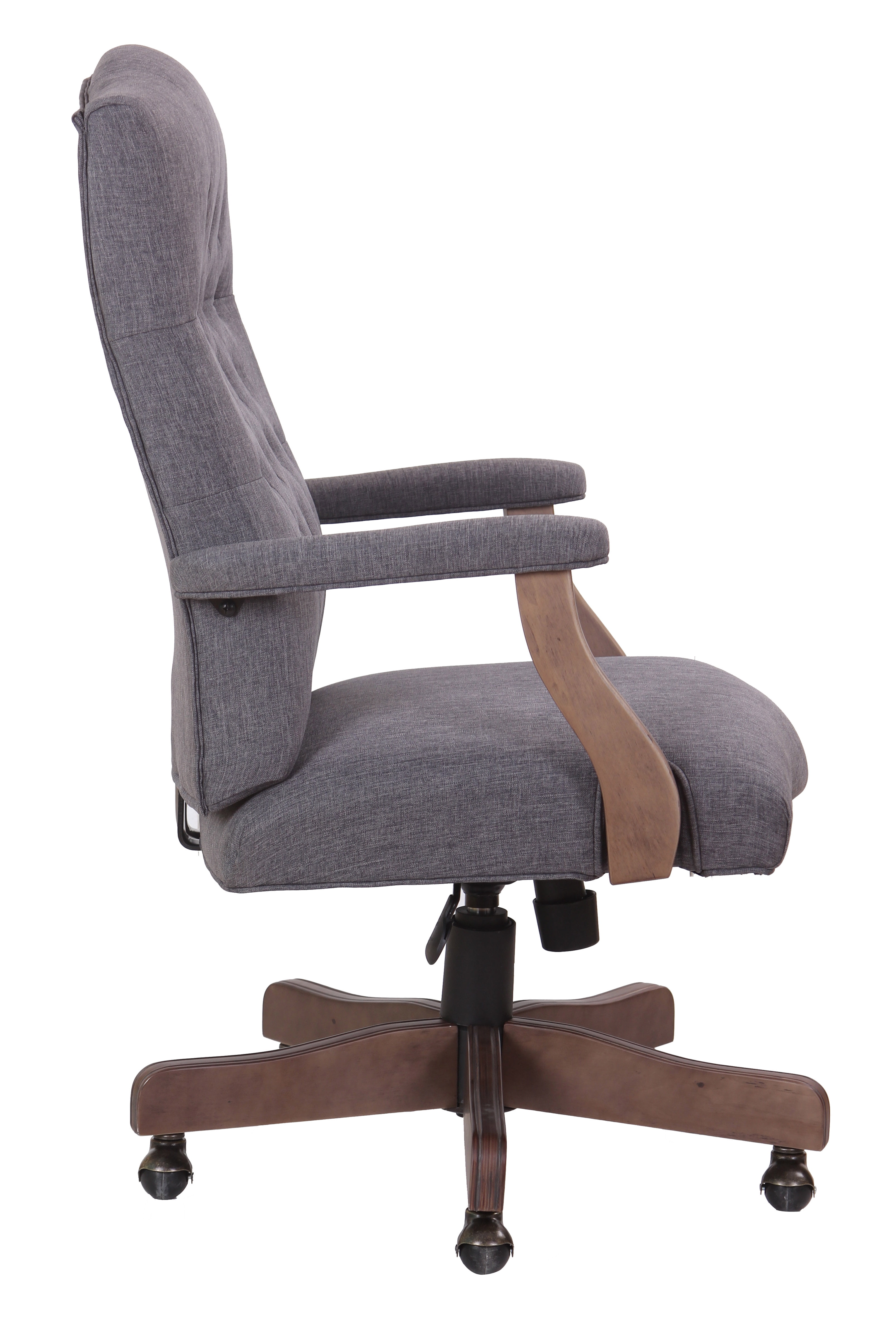 Boss Office Products Refined Rustic Executive Chair in Slate Gray Commercial Grade