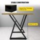 thumbnail image 3 of Patas de mesa VEVOR de metal con forma de Z, 71 x 46 cm, para mesa de comedor, 3 of 9