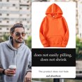 thumbnail image 4 of Sudadera con capucha Sudadera con capucha unisex de algodón Sudadera con capucha que absorbe el sudor Sudadera con capucha, naranja, S Sweethay AP000776-11, 4 of 7