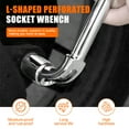 thumbnail image 4 of Double Head Socket Spanner Hexagonal Pipe Structure Wrench High Carbon Steel Build for Tight Space Applications Repairs, 4 of 8