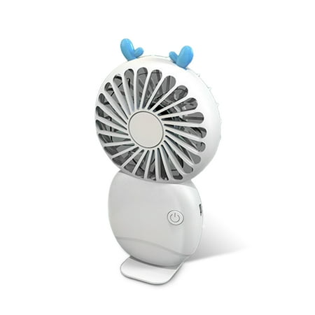 

2Pcs Small Fan Fans Cool Quiet Handheld with Strong Power Machine in Box Package in Box Package for Person Group Work
