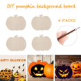 thumbnail image 2 of Home Decor 4Pcs Creative Wooden Manual Diy Fall Halloween Pumpkin Background Board Yard, 2 of 9
