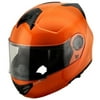 Hawk H-7033 Solid Orange Modular Motorcycle Helmet Small