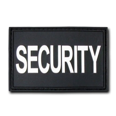 SECURITY PATCH w/ HOOK BACK - BLACK/SILVER - Walmart.com