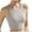 QR1-Beige, variant on Meichang Crop Tank Top for Women with Shelf Bra Ribbed Tank Tops Sleeveless Crew Neck Basic Padded Yoga Cami Workout Crop Tank Tops