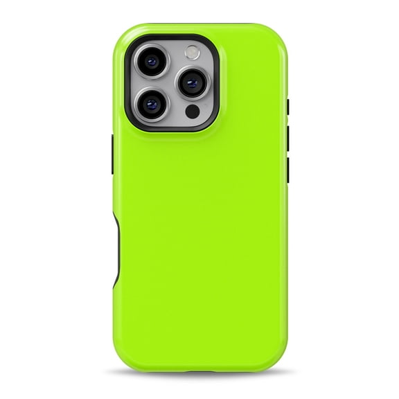 DesignSkinz Scratch-Resistant Hard Slim Case Compatible with iPhone 16 (Compatible with MagSafe) - Solid Green V3